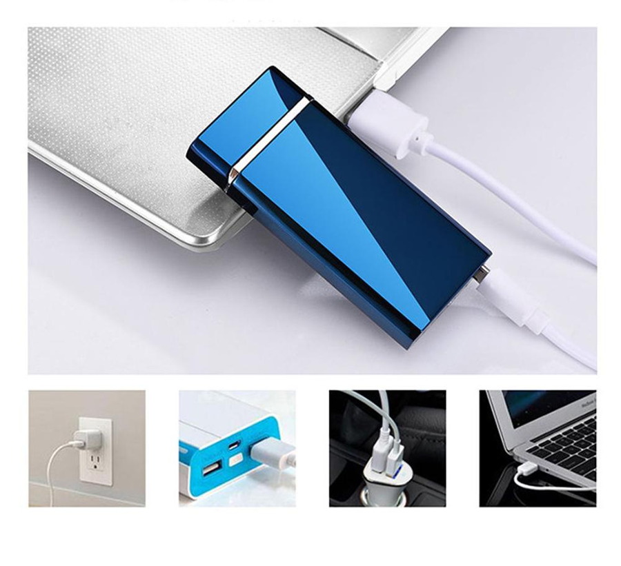Αντιανεμικός X Arc Αναπτήρας Διπλής Ακτίνας - Double Plasma Arc Touch Lighter USB